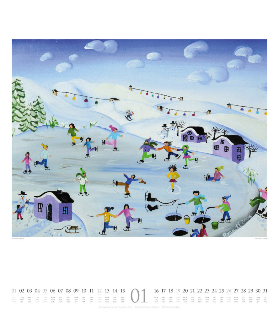 Bild: 9783838425146 | Naive Malerei Kalender 2025 | Ackermann Kunstverlag | Kalender | 14 S.