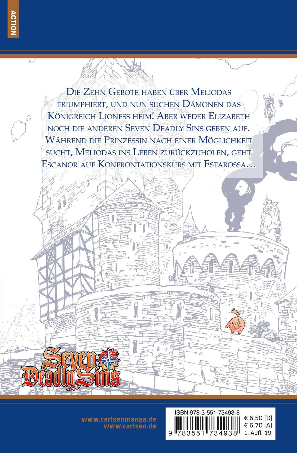 Rückseite: 9783551734938 | Seven Deadly Sins 23 | Mittelalterliche Fantasy-Action mit Witz | Buch