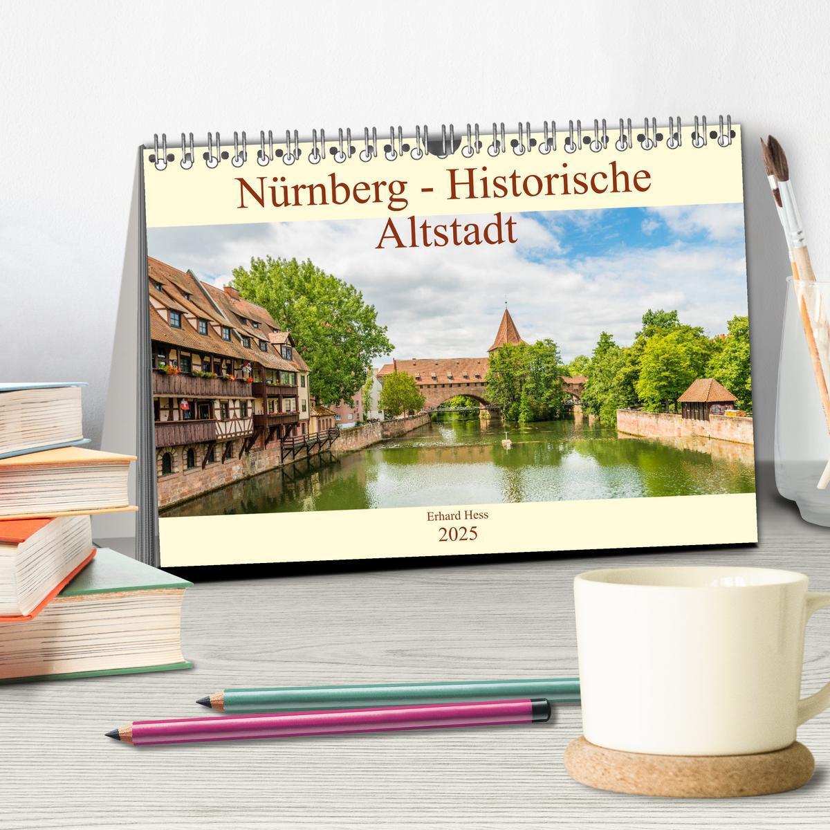 Bild: 9783435298259 | Nürnberg - Historische Altstadt (Tischkalender 2025 DIN A5 quer),...