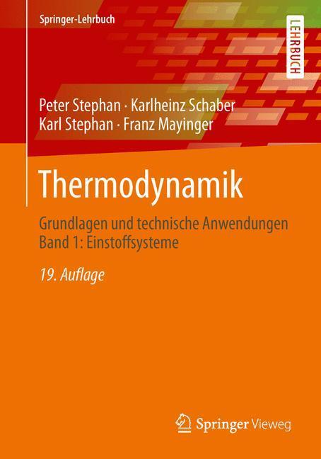 Cover: 9783642300974 | Thermodynamik | Peter Stephan (u. a.) | Taschenbuch | Paperback | 2013
