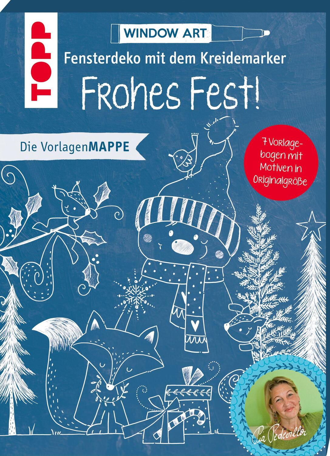 Cover: 9783772446054 | Vorlagenmappe Fensterdeko mit dem Kreidemarker - Frohes Fest! | Buch