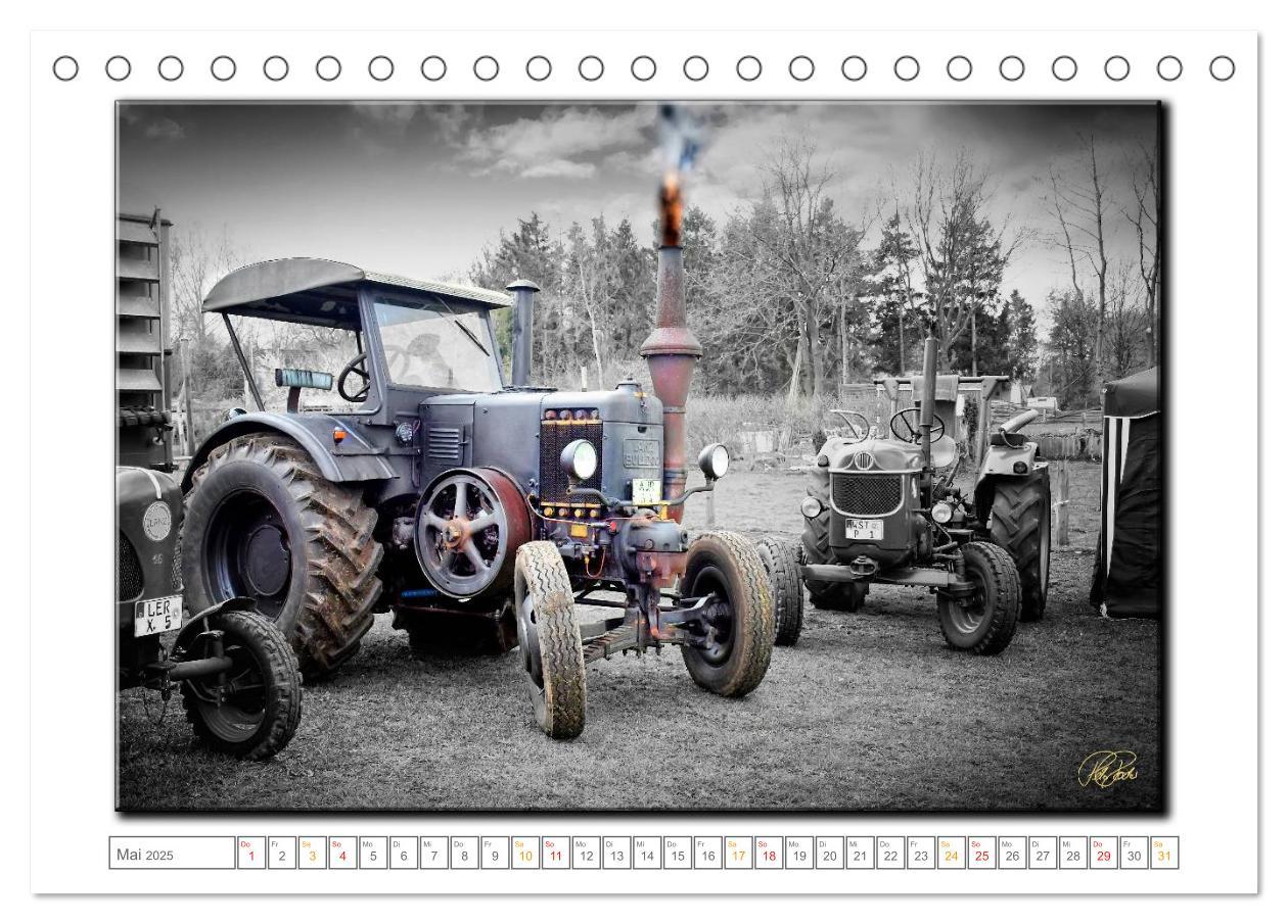 Bild: 9783435629893 | Oldtimer - nostalgische Traktoren und Lastwagen (Tischkalender 2025...