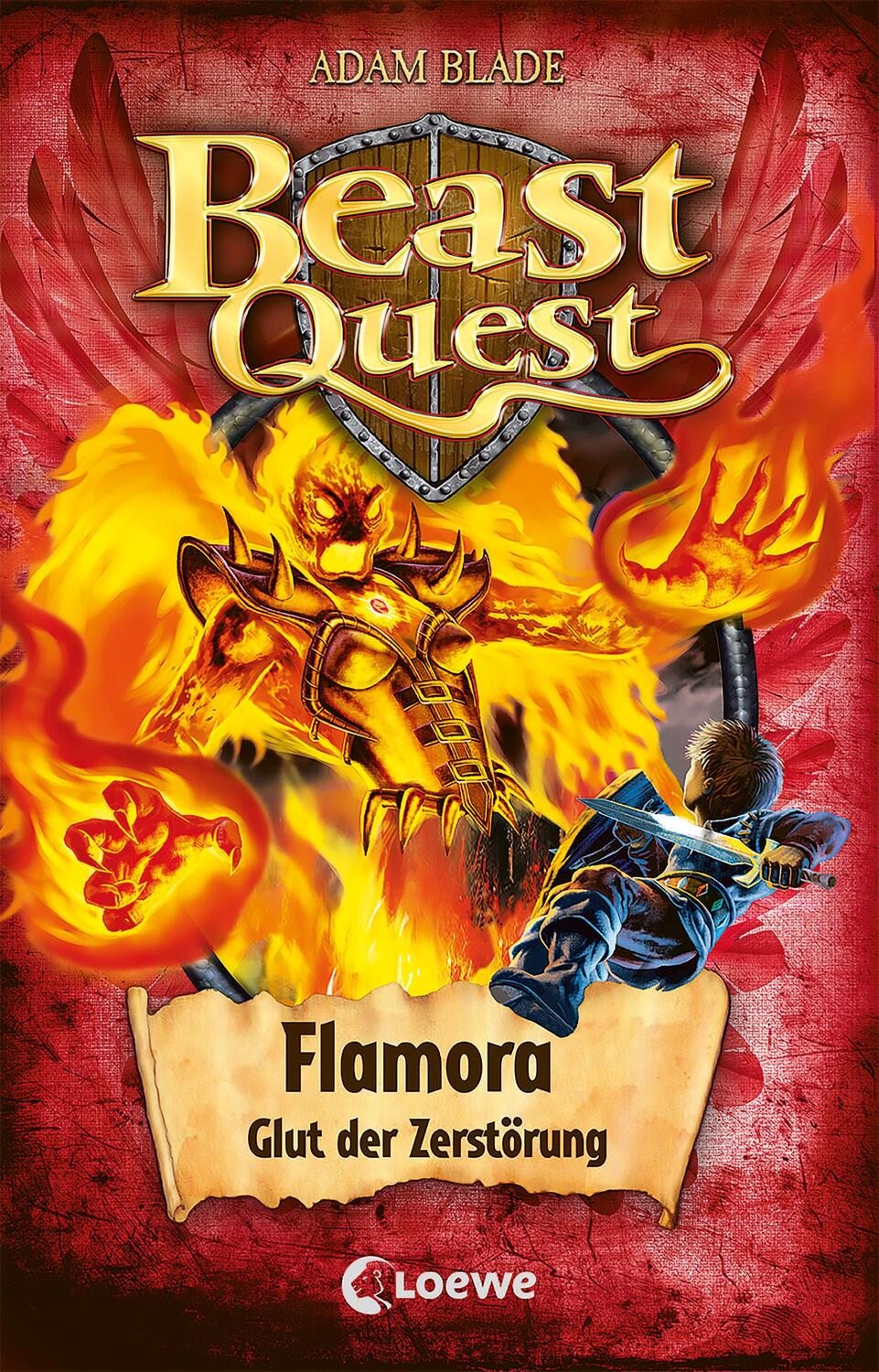 Cover: 9783743208926 | Beast Quest (Band 64) - Flamora, Glut der Zerstörung | Adam Blade