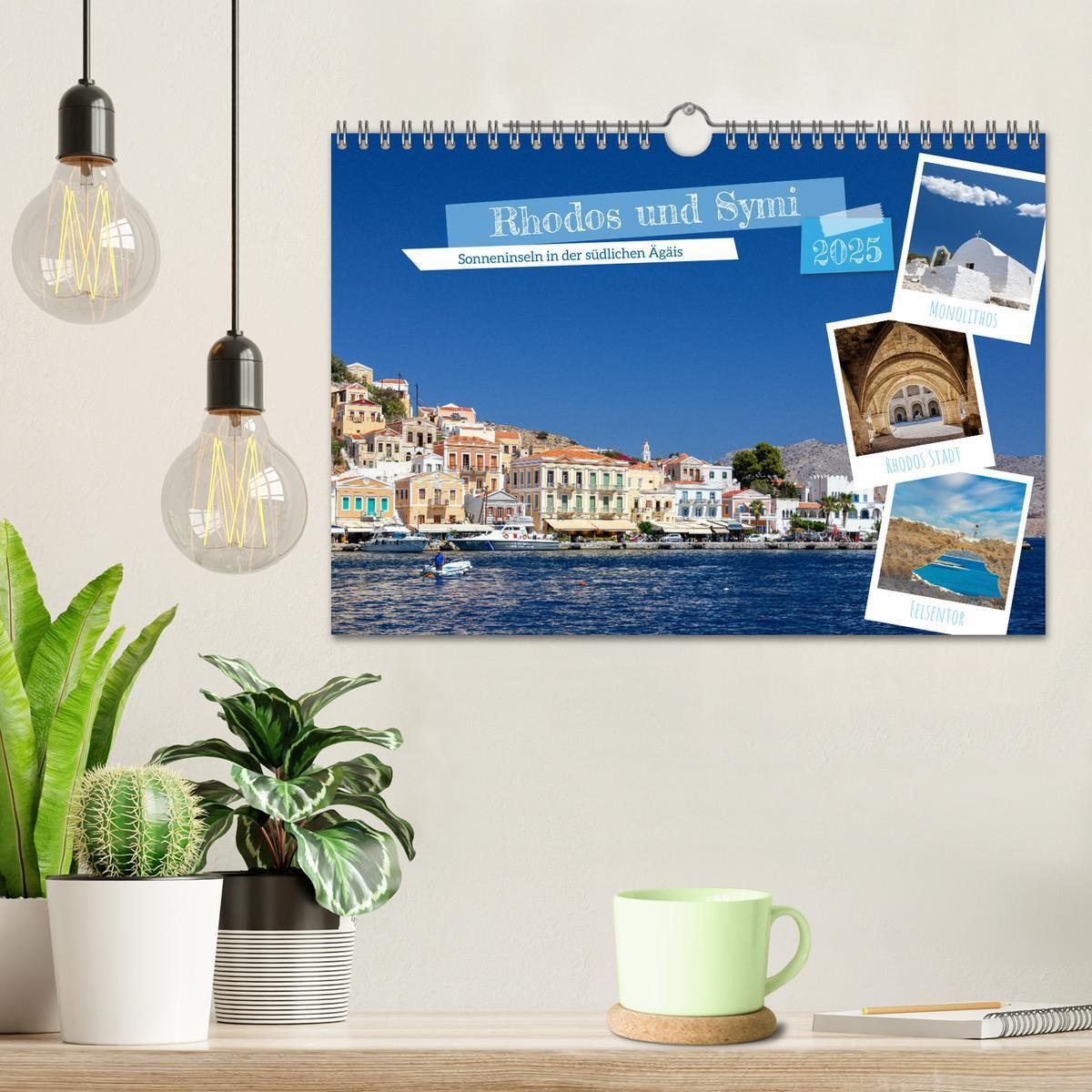 Bild: 9783383845963 | Rhodos und Symi (Wandkalender 2025 DIN A4 quer), CALVENDO...