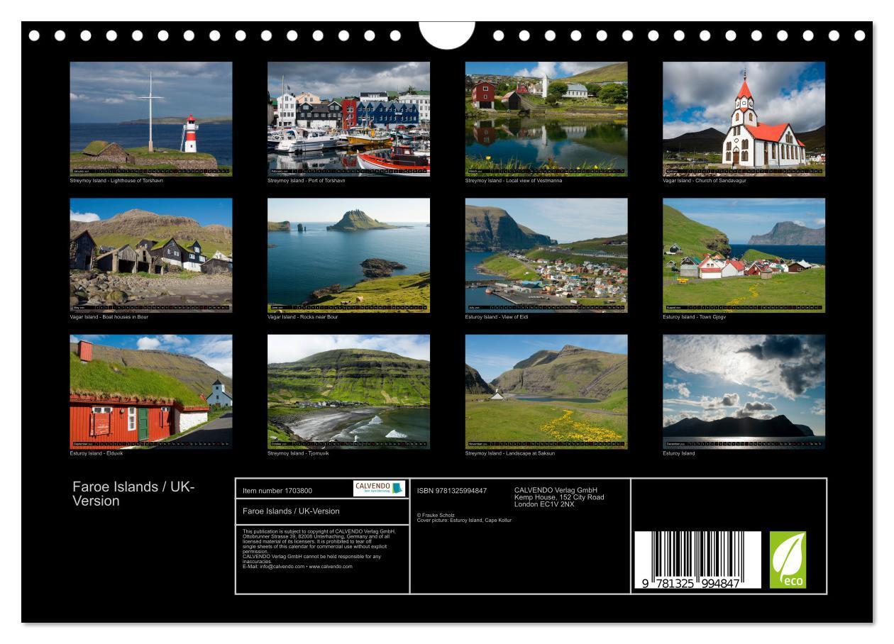 Bild: 9781325994847 | Faroe Islands / UK-Version (Wall Calendar 2025 DIN A4 landscape),...