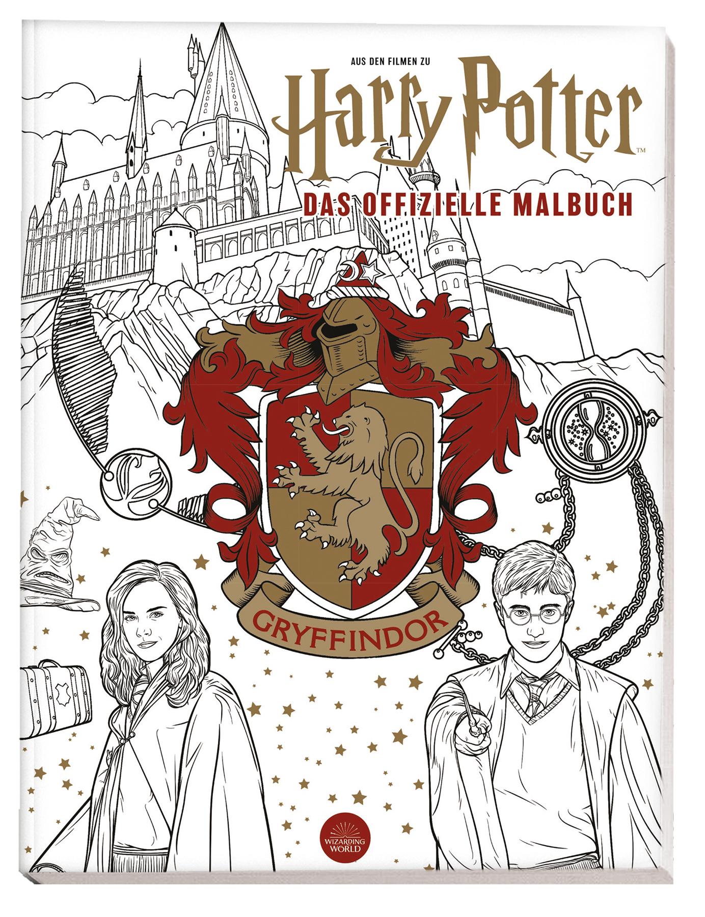 Cover: 9783833240409 | Aus den Filmen zu Harry Potter: Das offizielle Malbuch: Gryffindor