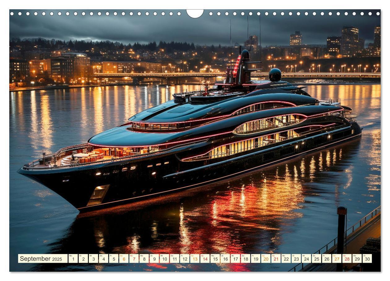 Bild: 9783383885969 | Mega Yachten Fantasien (Wandkalender 2025 DIN A3 quer), CALVENDO...