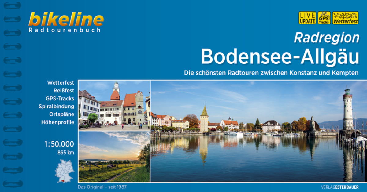 Cover: 9783850007870 | Bikeline Radtourenbuch Radregion Bodensee-Allgäu | Esterbauer Verlag