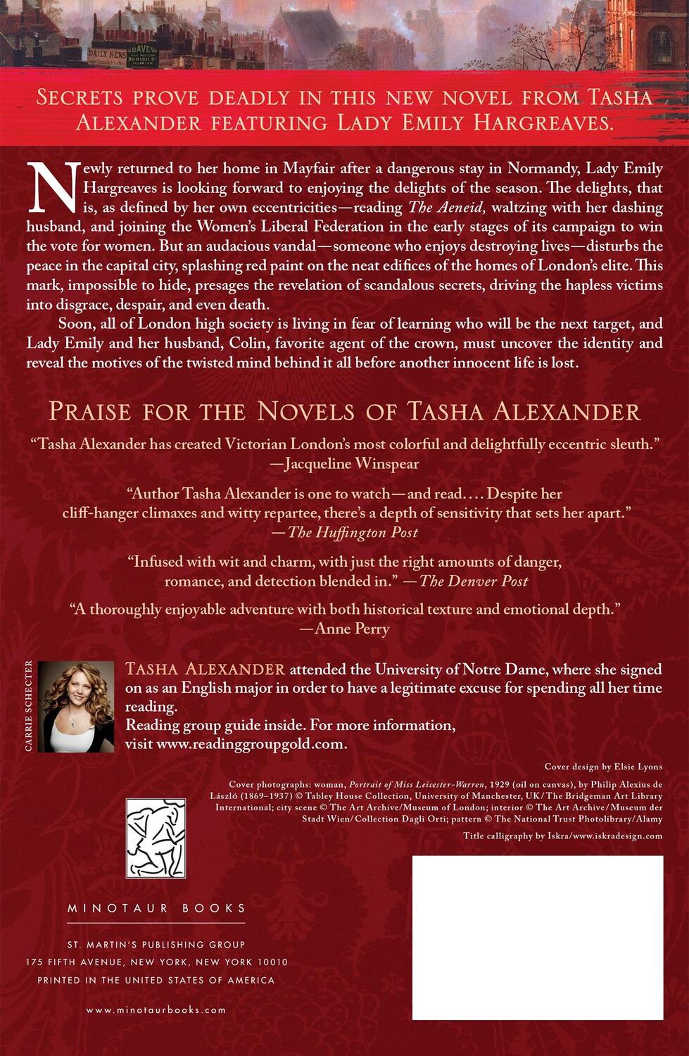 Rückseite: 9781250007186 | A Crimson Warning | Tasha Alexander | Taschenbuch | Paperback | 2012