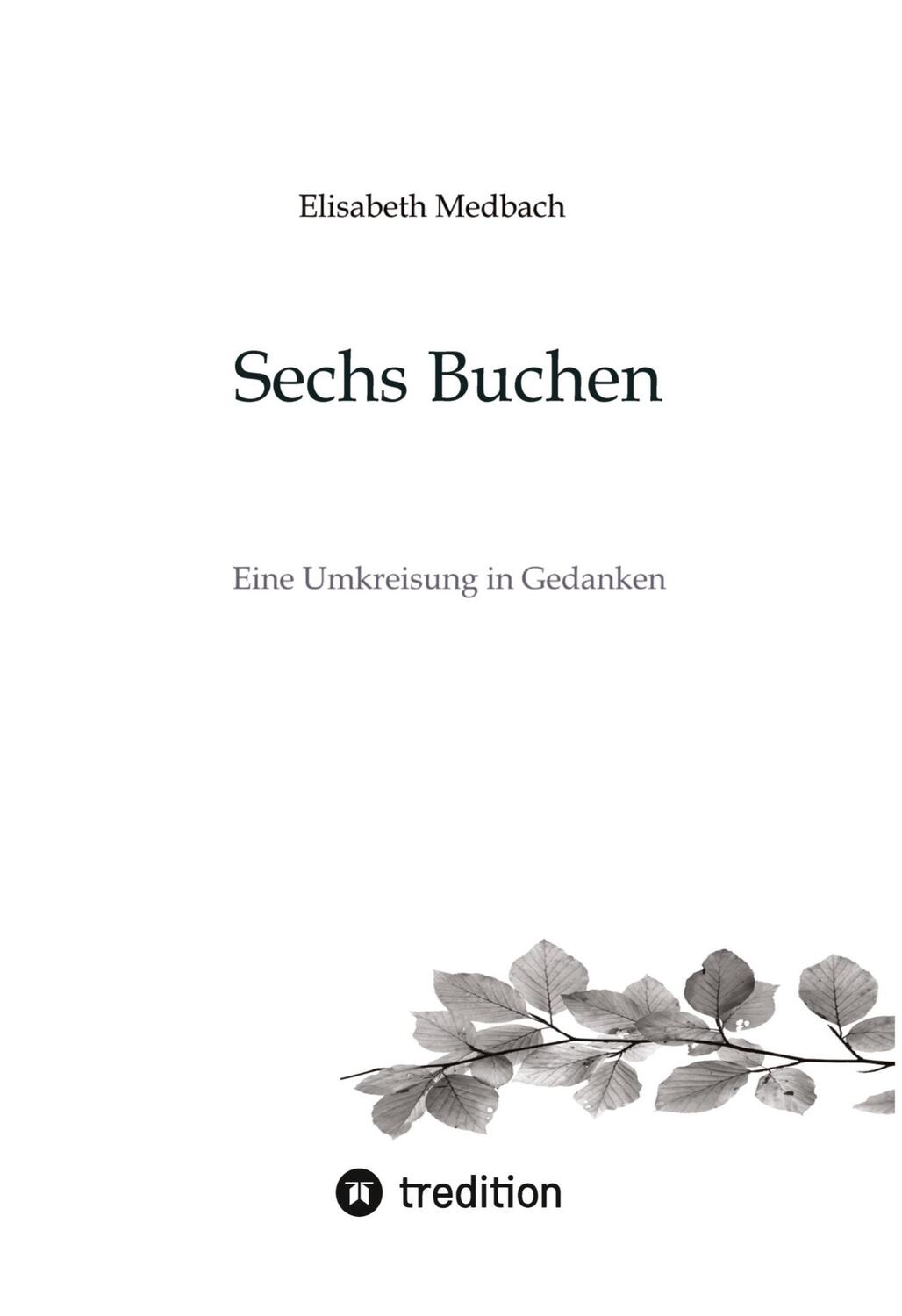 Cover: 9783347962781 | Sechs Buchen | Eine Umkreisung in Gedanken | Elisabeth Medbach | Buch