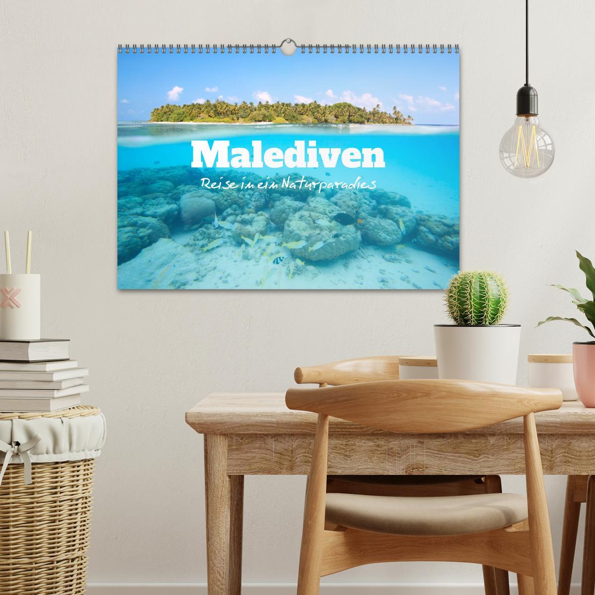 Bild: 9783383950650 | Malediven - Reise in ein Naturparadies (Wandkalender 2025 DIN A3...