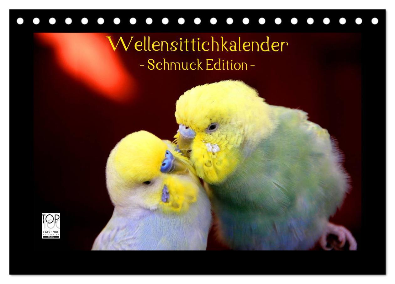 Cover: 9783435703593 | Wellensittichkalender - Schmuck Edition (Tischkalender 2025 DIN A5...