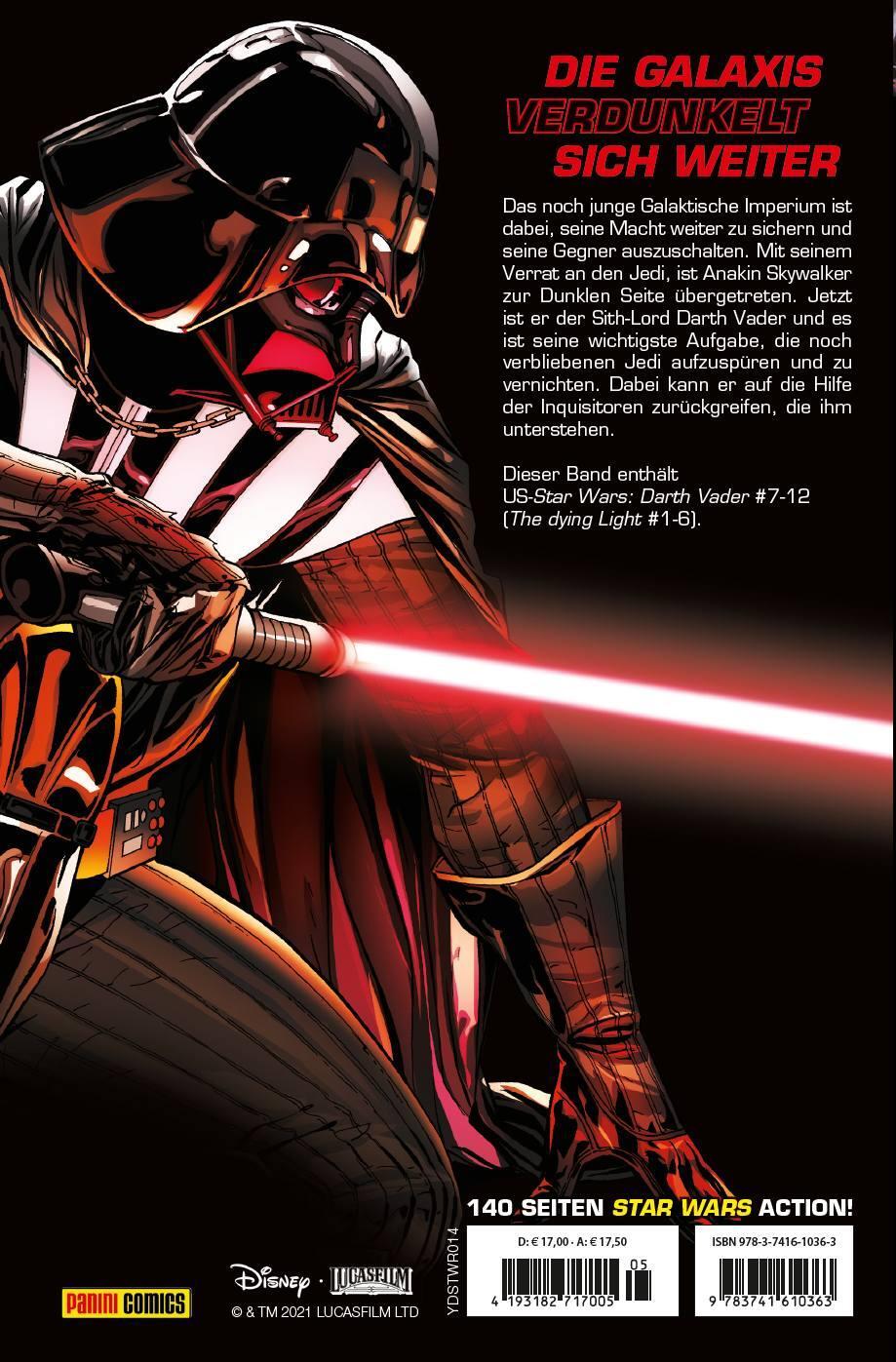 Rückseite: 9783741610363 | Star Wars Comics: Darth Vader (Ein Comicabenteuer): Das erlöschende...