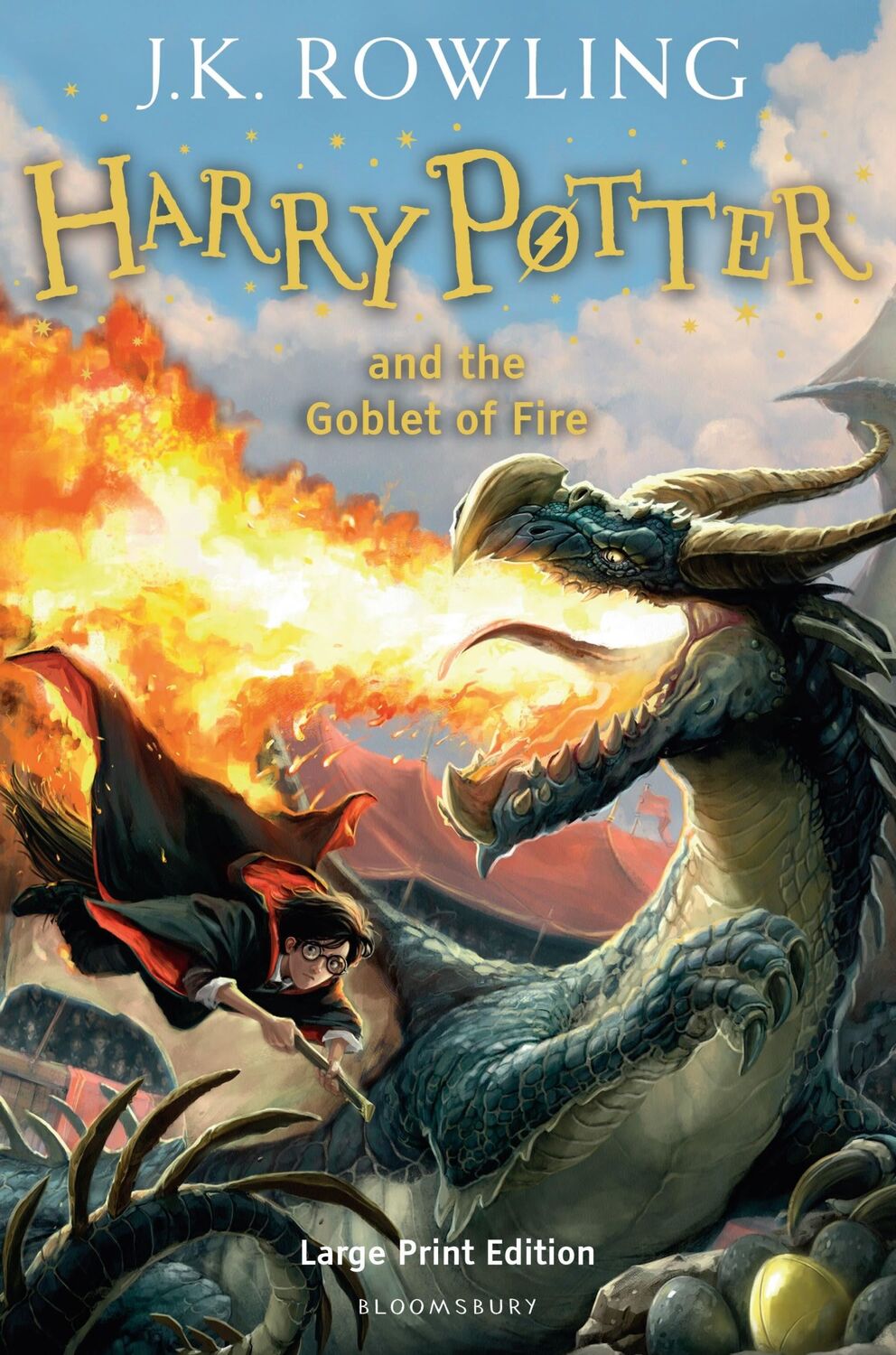 Cover: 9780747560821 | Harry Potter and the Goblet of Fire | Large Print Edition | Rowling