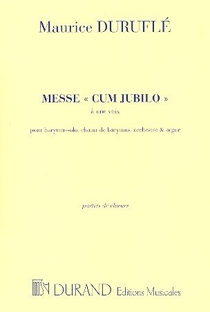 Cover: 9790044067220 | Messe Cum Jubilo Op. 11 | Choir Parts | Editions Durand