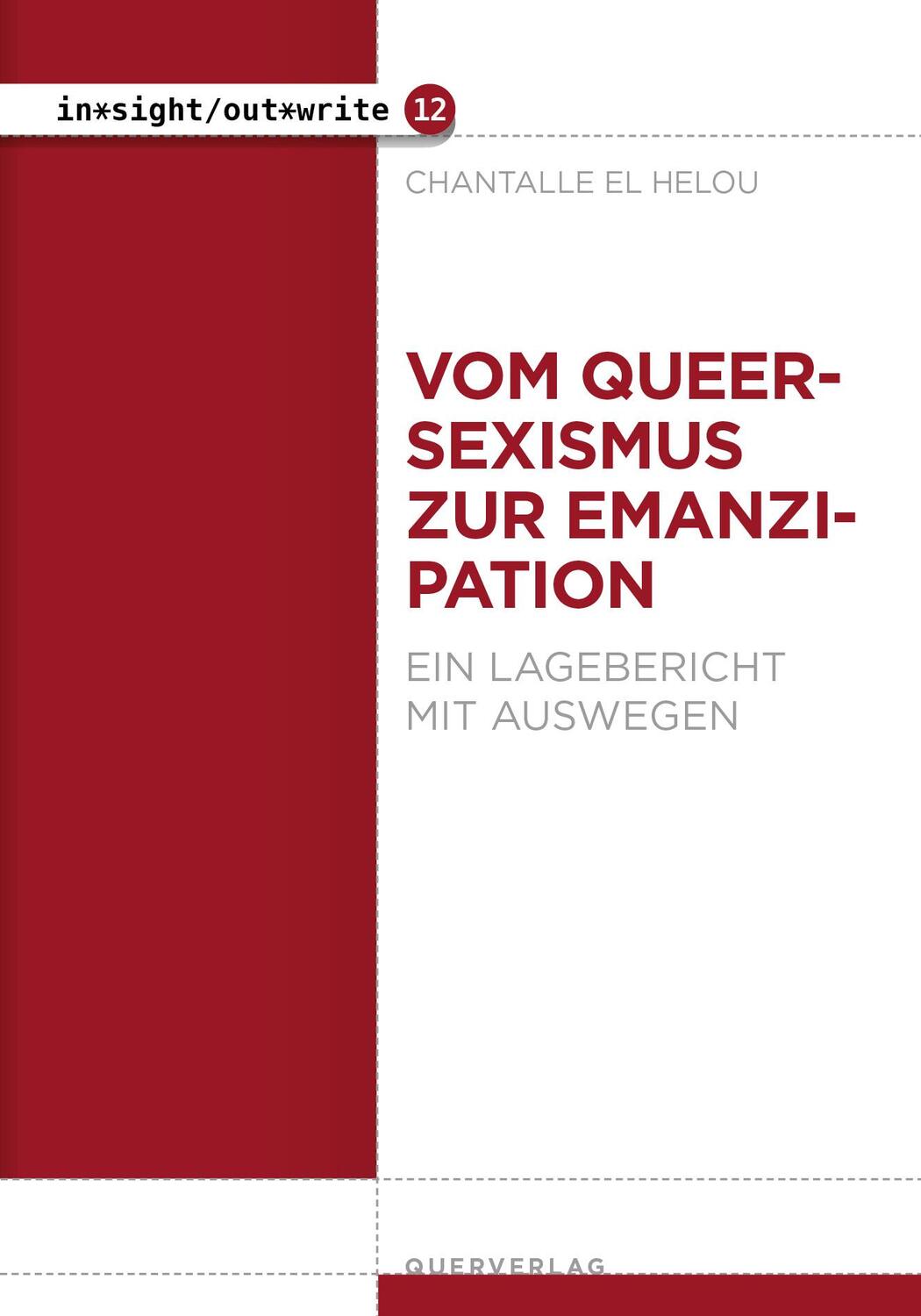 Cover: 9783896563361 | Vom Queersexismus zur Emanzipation | Ein Lagebericht mit Auswegen