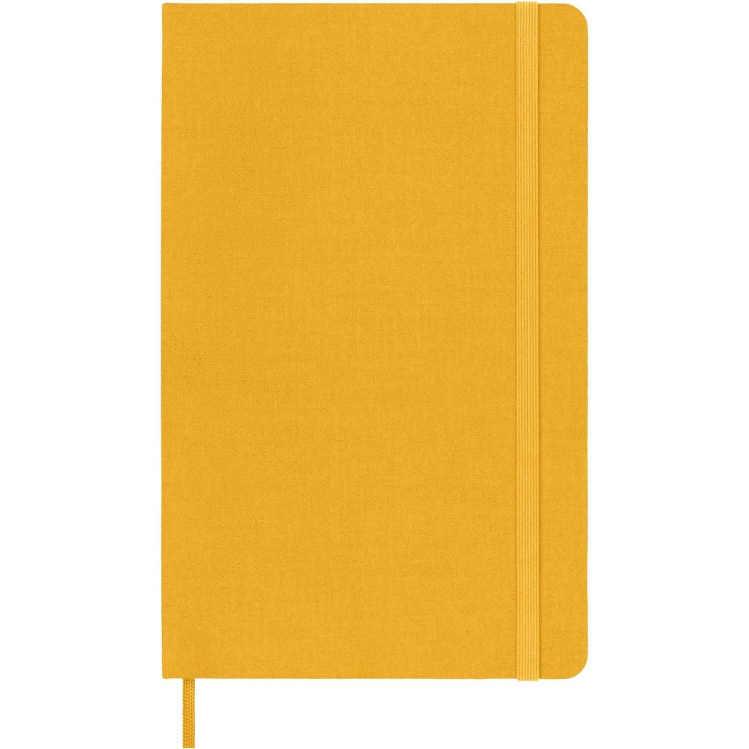 Cover: 8056598853070 | Moleskine Classic Notebook, Large, Ruled, Orange Yellow, Silk Hard...