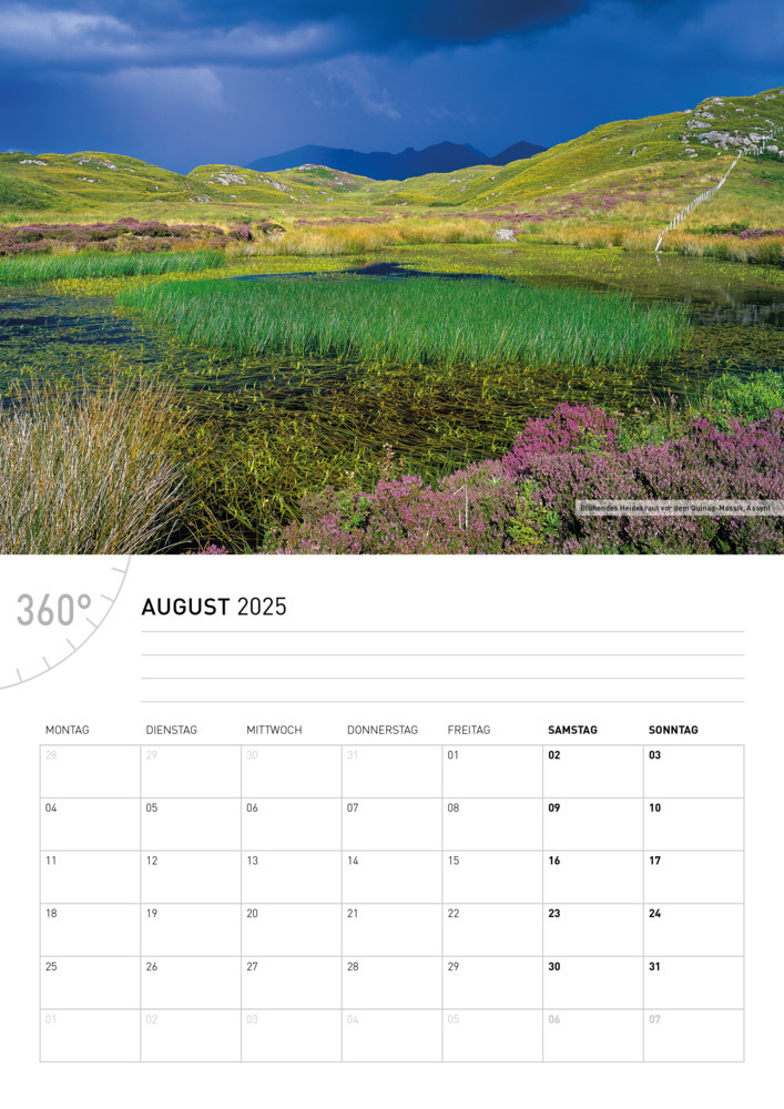 Bild: 9783968555812 | 360° Schottland Broschürenkalender 2025 | Hartmut Krinitz | Kalender