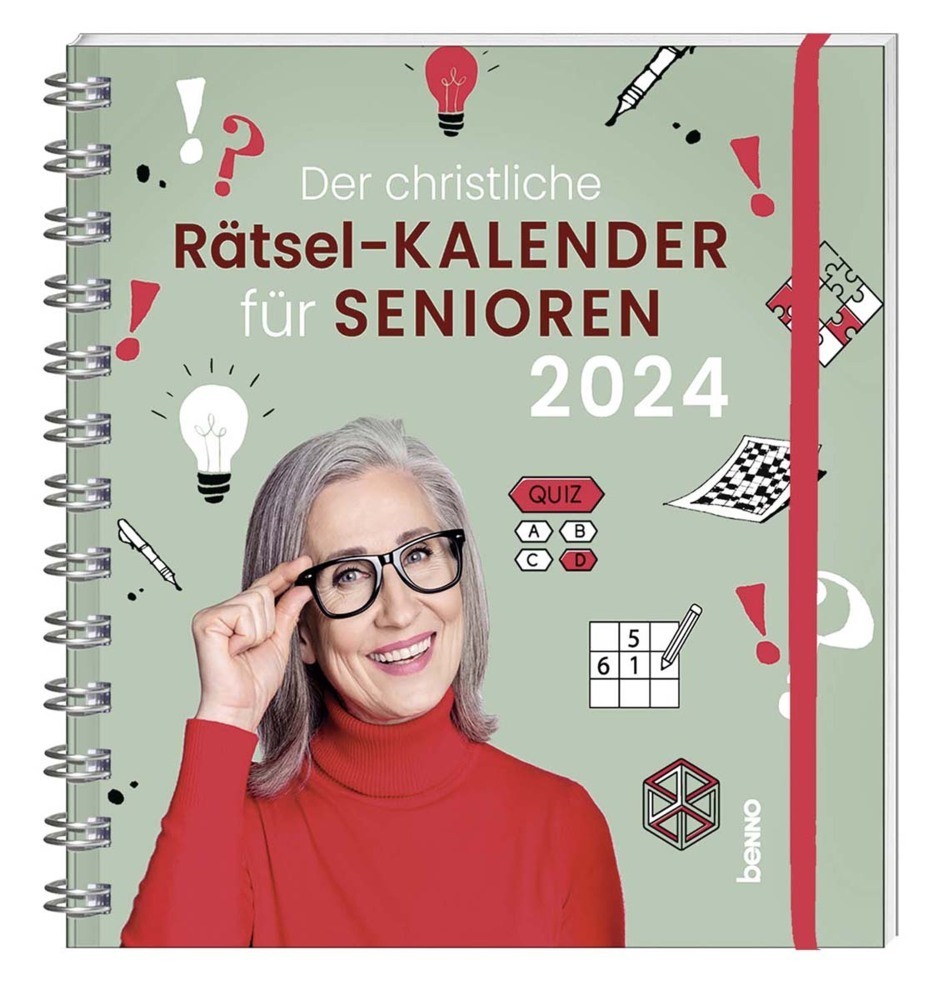 Cover: 9783746261485 | Der christliche Rätsel-Kalender für Senioren 2024 | Kalender | 112 S.