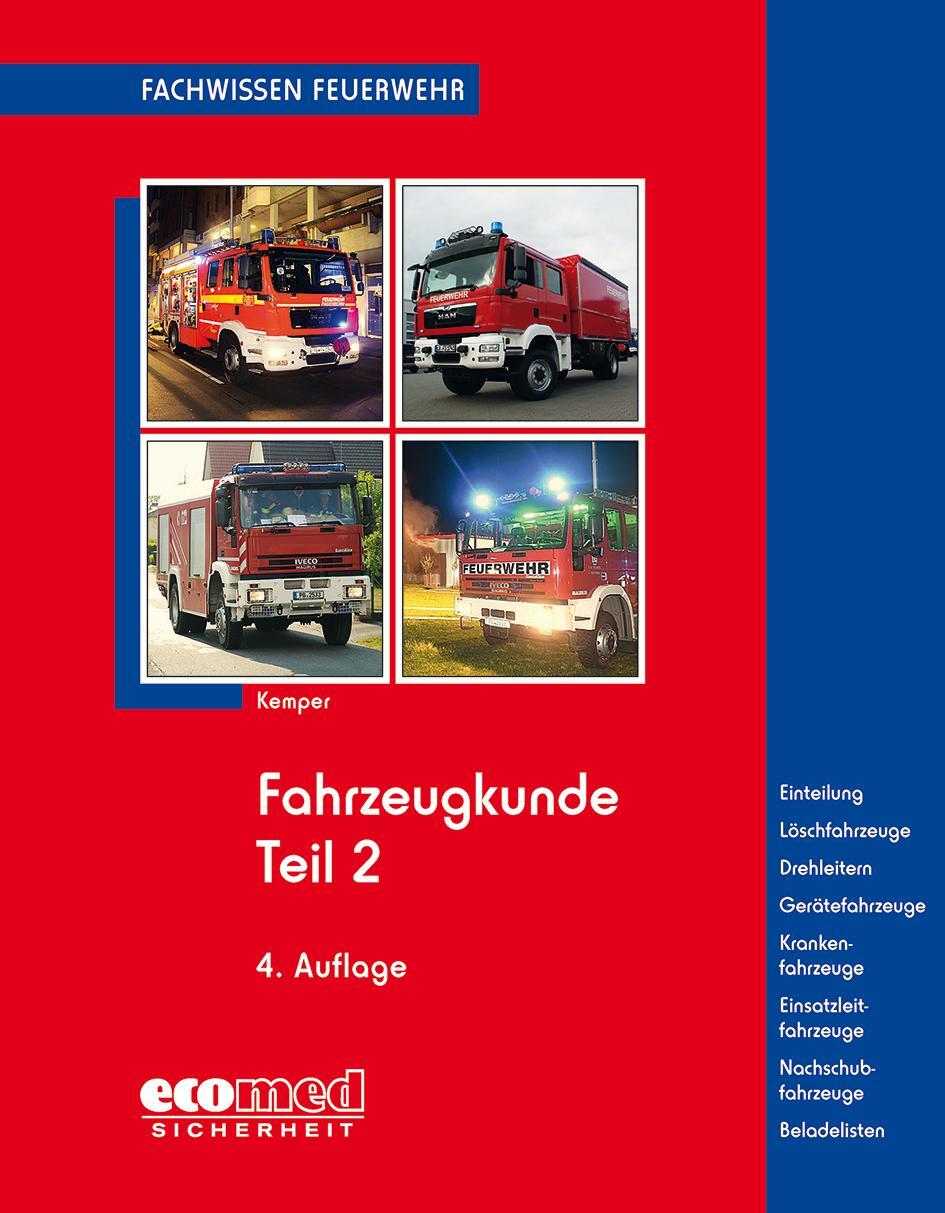 Cover: 9783609694085 | Fahrzeugkunde Teil 2 | Hans Kemper | Taschenbuch | ecomed Sicherheit