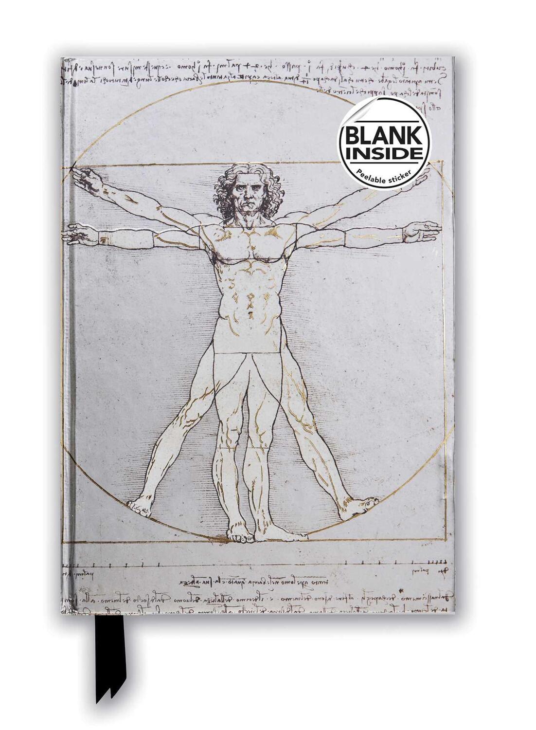 Cover: 9781787558618 | Leonardo Da Vinci: Vitruvian Man (Foiled Blank Journal) | Buch | 2021
