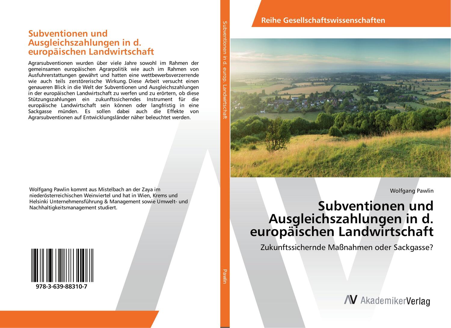 Cover: 9783639883107 | Subventionen und Ausgleichszahlungen in d. europäischen Landwirtschaft