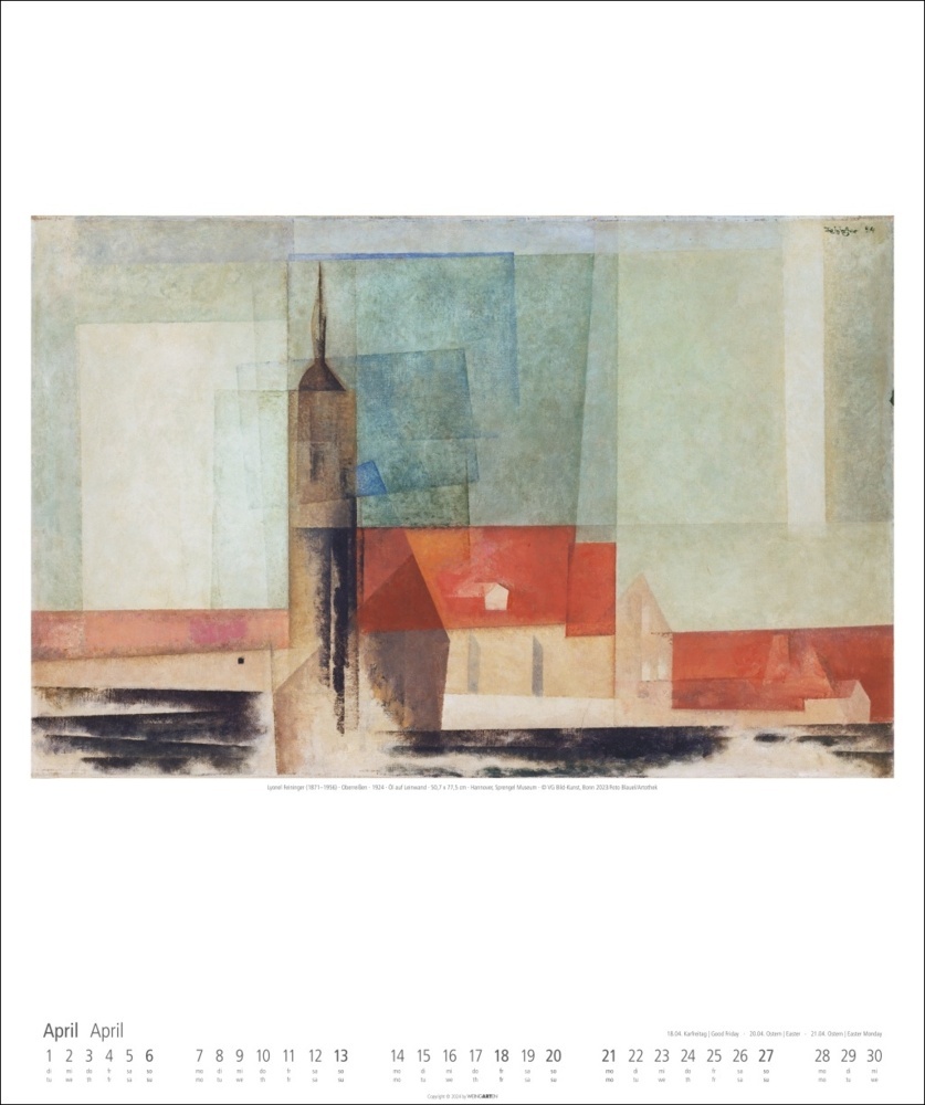 Bild: 9783839900147 | Lyonel Feininger Kalender 2025 | Lyonel Feininger | Kalender | 14 S.