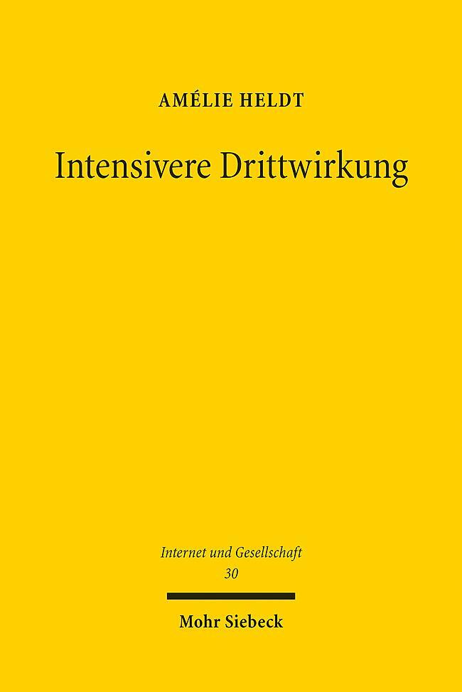 Cover: 9783161619380 | Intensivere Drittwirkung | Amélie Heldt | Taschenbuch | XXI | Deutsch