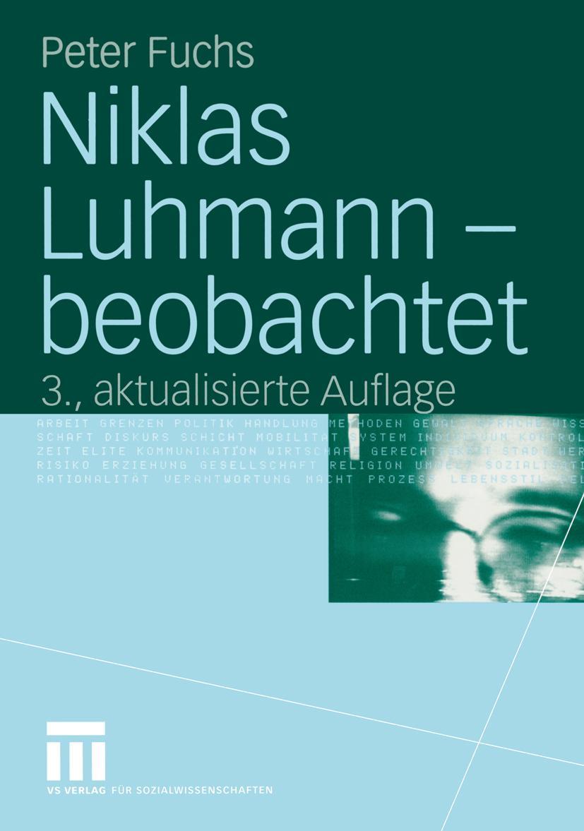 Cover: 9783531323527 | Niklas Luhmann - beobachtet | Eine Einführung in die Systemtheorie