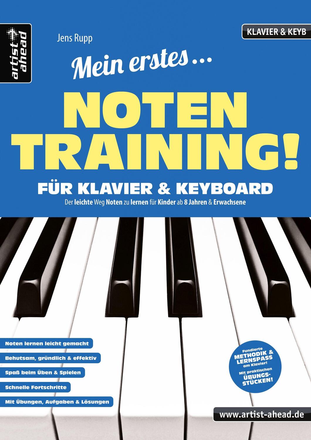 Cover: 9783866421424 | Mein erstes Notentraining für Klavier &amp; Keyboard! | Jens Rupp | 44 S.