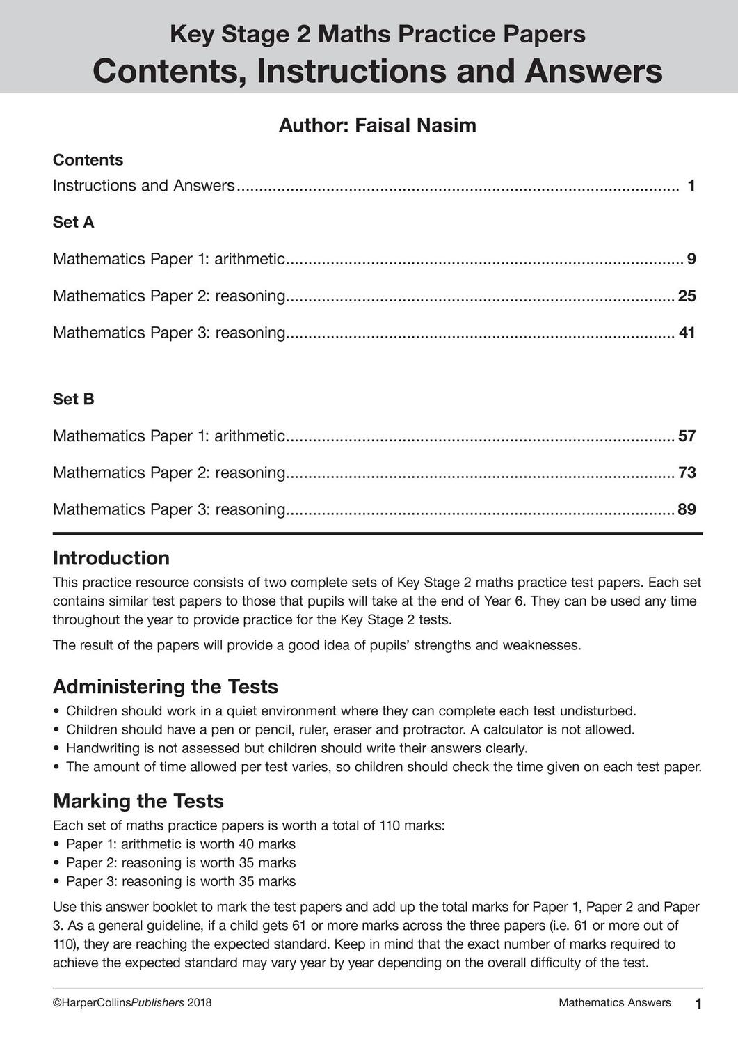 Bild: 9780008384548 | KS2 Maths, English and Science SATs Practice Papers | Collins Ks2