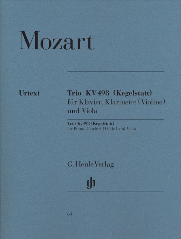 Cover: 9790201800639 | Mozart, Wolfgang Amadeus - Trio Es-Dur KV 498 (Kegelstatt) | Mozart