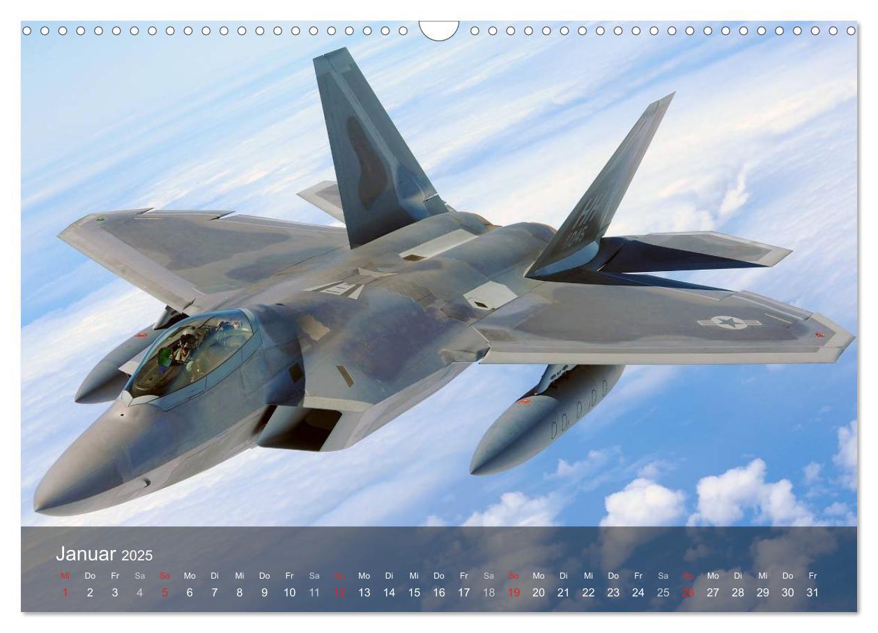 Bild: 9783435618712 | Luftwaffe. Kampfflugzeuge der USA (Wandkalender 2025 DIN A3 quer),...