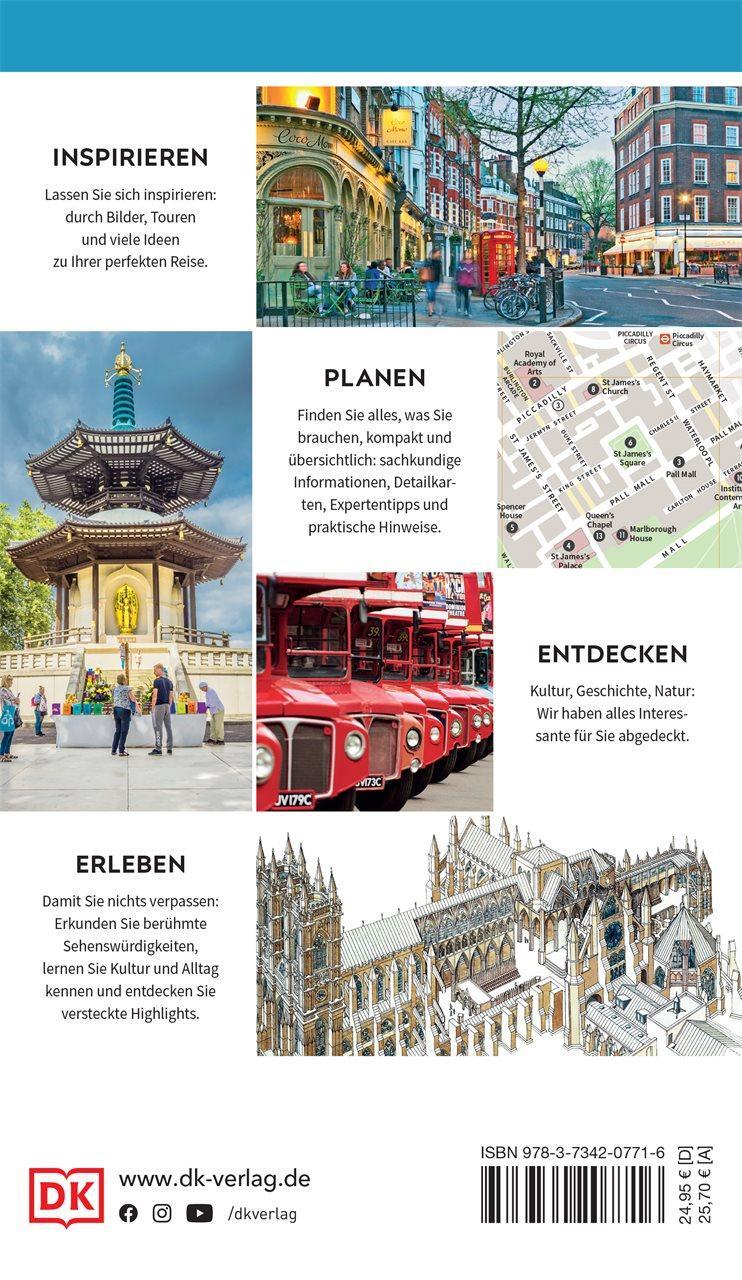 Rückseite: 9783734207716 | Vis-à-Vis Reiseführer London | DK Verlag - Reise | Taschenbuch | 2024