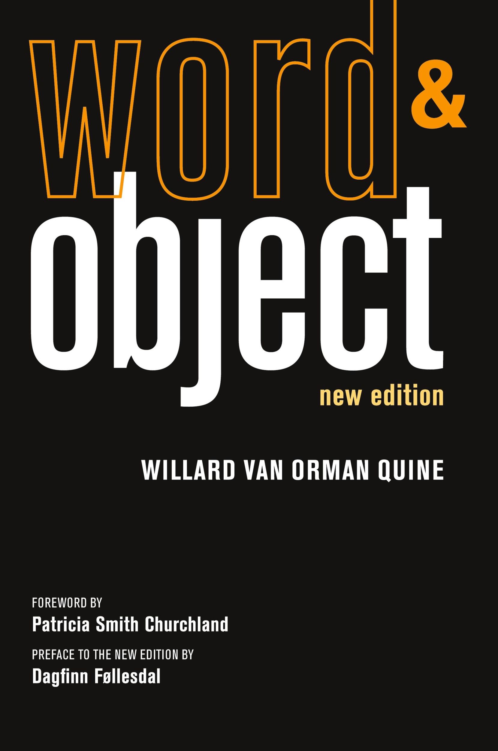 Cover: 9780262518314 | Word and Object, new edition | Willard van Orman Quine | Taschenbuch