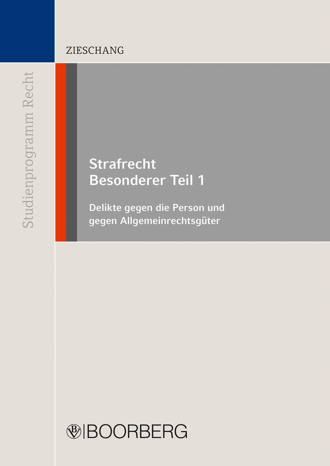 Cover: 9783415073104 | Strafrecht Besonderer Teil 1 | Frank Zieschang | Taschenbuch | Deutsch