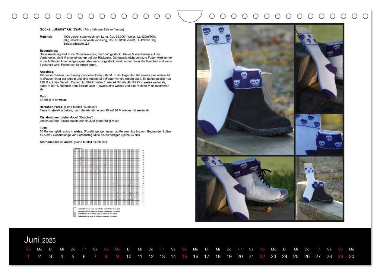 Bild: 9783435660209 | Sockenkalender Bootsocks 2025 (Wandkalender 2025 DIN A4 quer),...