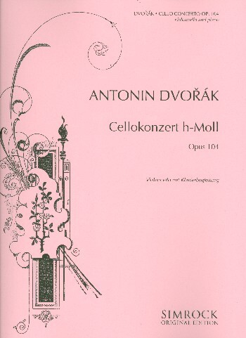 Cover: 9790221101679 | Cellokonzert H-Moll Op. 104 | Antonín Dvorák | Klavierauszug