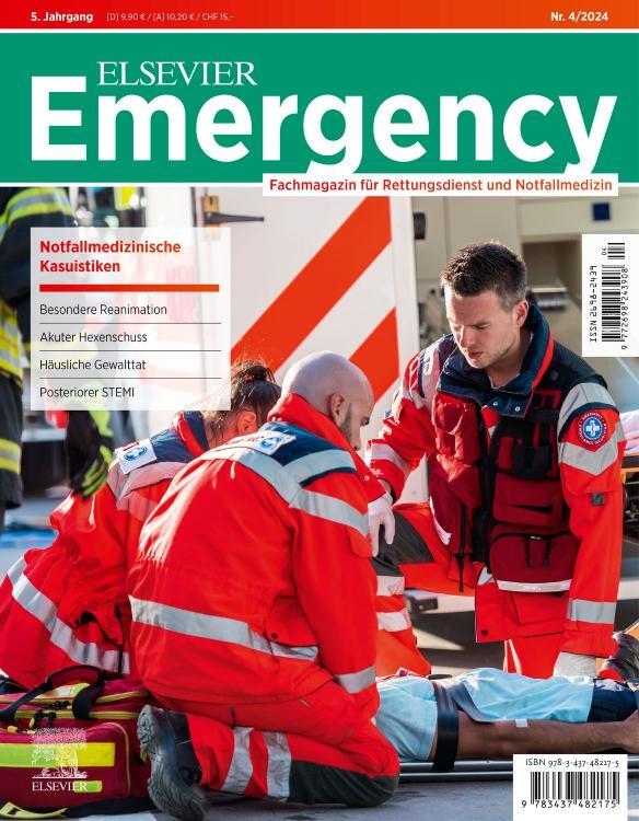 Cover: 9783437482175 | ELSEVIER Emergency. Notfallmedizinische Kasuistiken. 4/2024:...