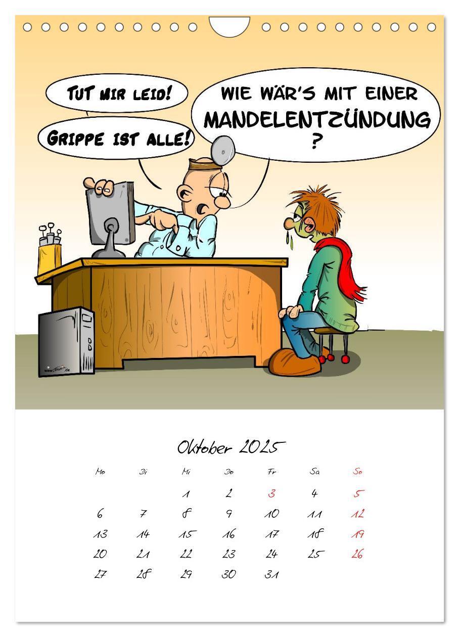 Bild: 9783457046050 | Trumix Cartoons - Gesundheit (Wandkalender 2025 DIN A4 hoch),...