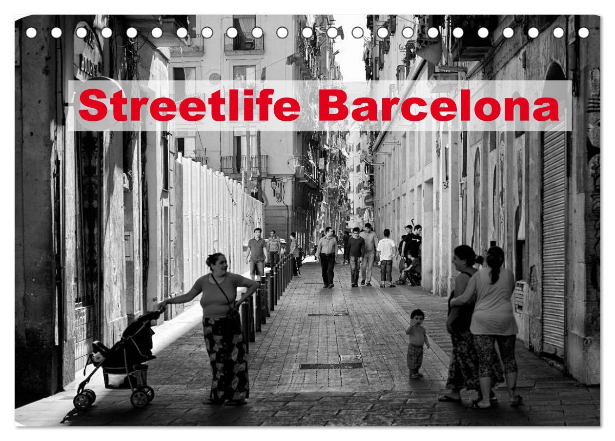 Cover: 9783435778805 | Streetlife Barcelona (Tischkalender 2025 DIN A5 quer), CALVENDO...