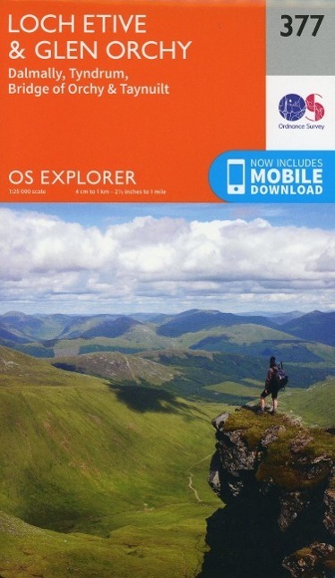 Cover: 9780319246245 | Loch Etive and Glen Orchy | Ordnance Survey | (Land-)Karte | Englisch