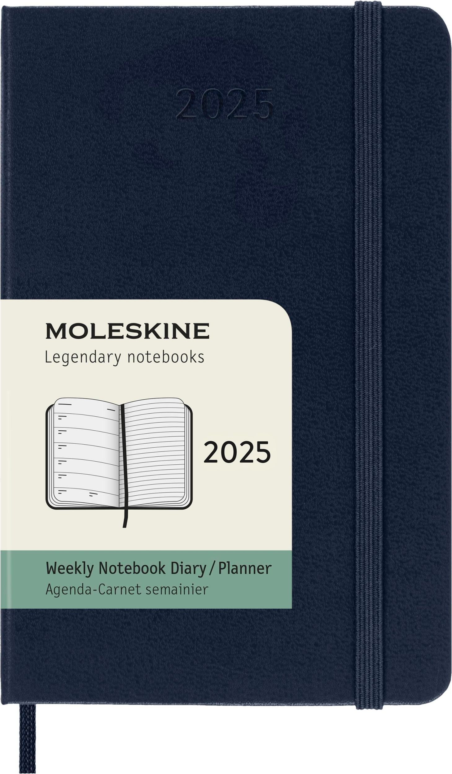 Cover: 8056999270339 | Moleskine 12 Monate Wochen Notizkalender 2025, Pocket/A6, 1 Wo = 1...