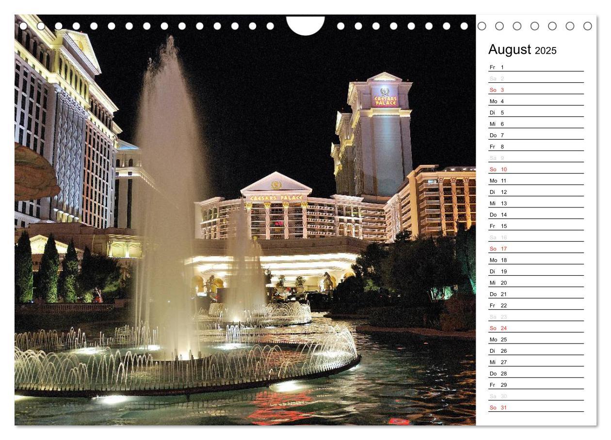 Bild: 9783435472031 | LAS VEGAS - by night (Wandkalender 2025 DIN A4 quer), CALVENDO...