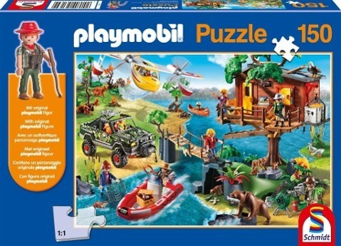 Cover: 4001504561642 | Playmobil Baumhaus. Puzzle 150 Teile (inkl. Playmobil-Figur) | Spiel