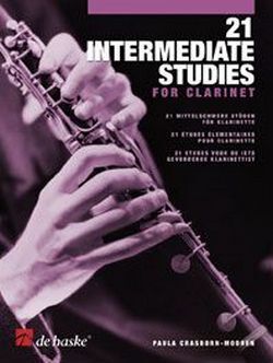 Cover: 9789043128186 | 21 Intermediate Studies for Clarinet | De Haske Publications