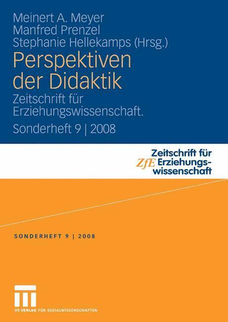 Cover: 9783531154947 | Perspektiven der Didaktik | Meinert A. Meyer (u. a.) | Taschenbuch