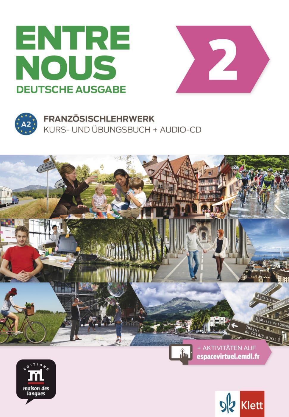 Cover: 9783125302808 | Entre nous A2. Kurs- und Übungsbuch + Audio-CD, deutsche Ausgabe