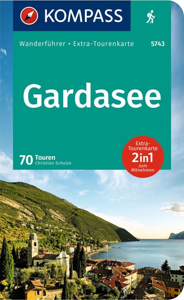 Cover: 9783990441510 | KOMPASS Wanderführer Gardasee, 70 Touren mit Extra-Tourenkarte | Buch