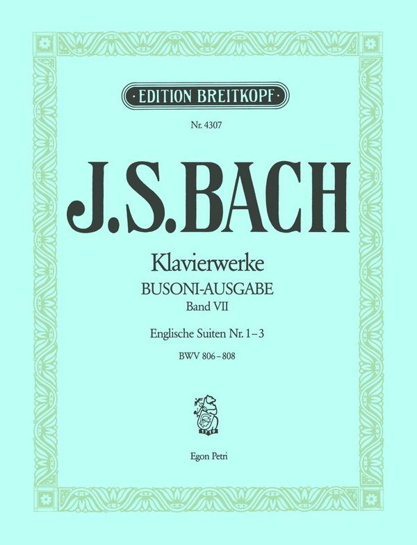 Cover: 9790004162613 | Englische Suiten 2 (Busoni) | Johann Sebastian Bach | Buch